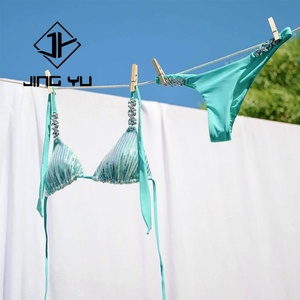 Bikini de Lentejuelas de Lujo de Diseño de Fabricante, Bikini de Dos Piezas con Tirantes de Cristal y Pedrería Personalizado para Mujer - Product Image 5