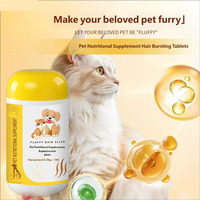 Nouvelles Comprimés à Croquer Multi-Vitamines Haute Palatabilité pour Chiens et Chats, Compléments Santé Longue Durée pour la Croissance des Poils