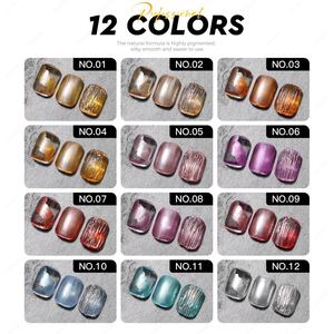 JTING 12 couleurs Encre métallique effet marbre pour nail art, Gel de peinture liquide effet marbre, Vernis à ongles unique, Encre marbrée pour ongles - Product Image 4