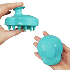 Cepillo Masajeador de Cabello de Silicona Suave para Hombres, Mujeres y Niños, para Masaje Delicado, Uso con Champú y Ducha, para el Cuero Cabelludo - Product Image 4