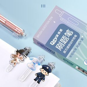 Deya Brush Question <b>Pen</b> 0.5mm Push Button Smooth Writing For Practice And Signing - Product Image 1