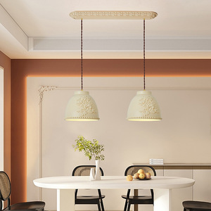 French Country Style Designer Lamp Restaurant Chandelier <b>Dining</b> Table Bar Lamp Island Lamp Carved Art Bedside Middle Size Lamp - Product Image 3