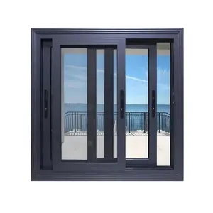 Sineklik alüminyum profil sürgülü pencereler ile yüksek kaliteli çift camlı sürgülü pencere tasarımı
