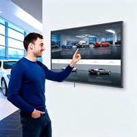 Écran LCD extérieur IP66 résistant aux intempéries 65 pouces 1080p avec verre AG, affichage lisible 3000 nits pour publicité en centre commercial