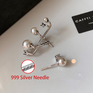 Orecchini a Perno Versatili in Ottone con Placcatura in Platino e Zirconia <span class=keywords><strong>Gioielli</strong></span> da Donna <span class=keywords><strong>Cielo</strong></span> Stellato Vendita all'Ingrosso - Product Image 4