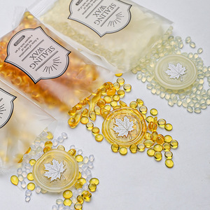 Gránulos de Cera para Sellar, Bolsa de 100 Piezas, Transparentes, Amarillos y Blancos, para Decoración de Diarios, Manualidades y Arte - Product Image 2