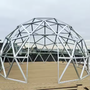 เต็นท์โดมกระจกทรงกลมขนาด6ม. สำหรับที่พักพร้อมกระจกนิรภัยและโครงสร้างกรอบอลูมิเนียม - Product Image 4