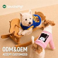 Touchdog – Gilets et pulls de luxe populaires en polyester pour chiens, petits/moyens, automne/hiver, motif ours en peluche mignon, durables et confortables