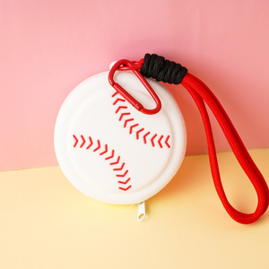 Pochette <span class=keywords><strong>de</strong></span> rangement en silicone <span class=keywords><strong>pour</strong></span> pièces <span class=keywords><strong>de</strong></span> monnaie, mini porte-monnaie organisateur, breloques porte-clés <span class=keywords><strong>pour</strong></span> les amateurs <span class=keywords><strong>de</strong></span> sport - Vente chaude - Product Image 6