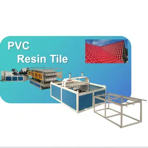 excellent design and high safety level PVC resin tile/ hard plastic roofing sheet making machine