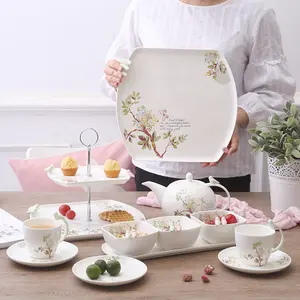 Пасхальные белые современные маленькие большие тарелки для кухни и столовой, набор посуды из 12 предметов