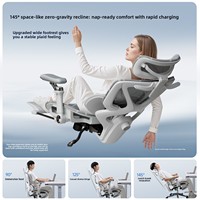 Chaise ergonomique en nylon avec support lombaire, chaise d'ordinateur, chaise de jeu à domicile, chaise inclinable pour longues heures de siège, chaise de sieste, siège de bureau pour hommes