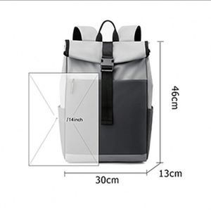 2025 Unisex New Trendy Fashion Sports & Travel <b>Roll</b> <b>Top</b> <b>Backpack</b> Custom Waterproof With <b>Laptop</b> Compartment Gym Bag - Product Image 4