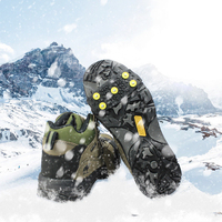 5 goujons anti-dérapant silicone caoutchouc neige glace escalade chaussures pince pointes crampons pour enfants