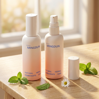 Boîtes d'emballage luxueuses pour flacons de lotion de 500 ml avec pompe pulvérisatrice, couleur argent rose, plastique PETG pour huile corporelle et shampoing