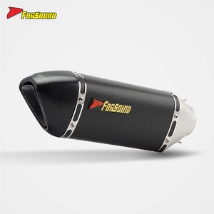 Forsound Factory - Silenciador Universal <span class=keywords><strong>de</strong></span> Fibra <span class=keywords><strong>de</strong></span> Carbono <span class=keywords><strong>de</strong></span> 51mm para Motocicleta, Estilo <span class=keywords><strong>Akrapovic</strong></span>, Tipo Slip-On, <span class=keywords><strong>Precio</strong></span> Mayorista - Product Image 1