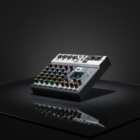 Petit mixeur audio professionnel 6 canaux avec 99 effets DSP, contrôleur DJ/console audio pour studio d'enregistrement et diffusion en direct