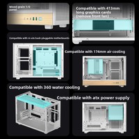 Boîtier compact Deepcool CH260 compatible avec les cartes mères MATX, prend en charge le branchement par l'arrière