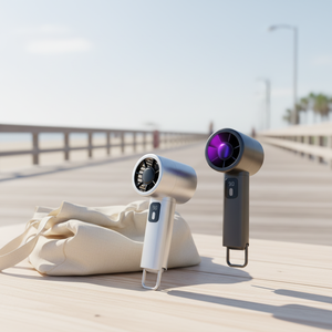 Nuevo Diseño, Ventilador de Verano Inglés, Ventilador USB con Más de Cinco Velocidades, Mini Ventilador Portátil para el Hogar, Ventilador USB Recargable con Luz Nocturna - Product Image 1