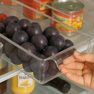 3 NO Boîte de rangement en plastique multi-usages 5100ml pour réfrigérateur, garde-manger, armoires de cuisine, ménage - Product Image 2