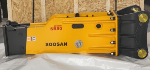 SOOSAN SB50 บ็อกซ์ไฮดรอลิกเบรกเกอร์แบบเงียบ รับประกัน 1 ปี สำหรับรถขุด 11-16 ตัน รถแบคโฮ รถตักล้อยาง รถตักล้อยางขนาดเล็ก เครื่องยนต์ - Product Image 3