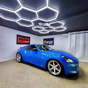 Plafonniers hexagonaux à <span class=keywords><strong>vendre</strong></span> Plafonnier LED Lumens élevés Plafonnier de travail en nid d'abeille pour magasins automobiles garages Système à 5 grilles - Product Image 2