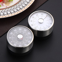 Timer Visual Multifungsi Baja Tahan Karat Baru 60 Menit Alat Pengingat Tanpa Baterai Timer Memasak Jam Putar Magnetik