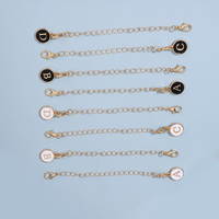Tasse initiale personnalisée pendentif gobelet décoration accessoires compatible bouteille d'eau lettre chaîne pour tasse