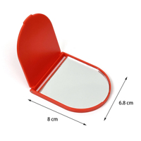 Miroir compact pliable, impression personnalisée, miroir simple face, miroir de poche promotionnel en plastique