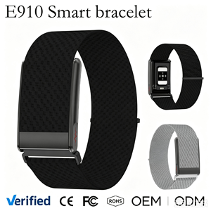 E910 สมาร์ทวอทช์ไร้หน้าจอ กันน้ำ IP68 ตรวจวัดคลื่นไฟฟ้าหัวใจ (ECG) วัดค่า HRV วัดออกซิเจนในเลือด รองรับโหมดกีฬามากกว่า 120 โหมด ตัวติดตามสุขภาพและฟิตเนสสำหรับผู้หญิง - Product Image 5