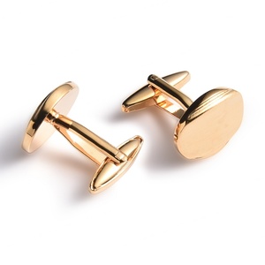 Mancuernillas de Estilo Simple en Color Dorado, Precio Directo de Fábrica, Preferidas por los Profesionales - Product Image 5