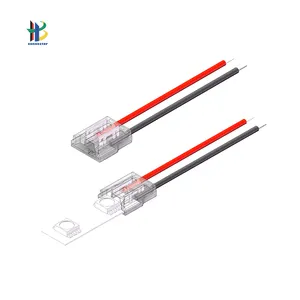 Konektor lampu strip led 10mm konektor strip led 2 pin konektor strip led tanpa solder 12v