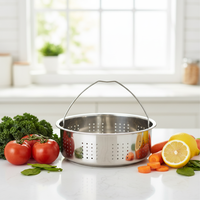 Panier à vapeur en acier inoxydable 304 pour cuiseur à riz ménager