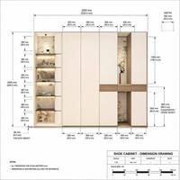 Meuble à chaussures moderne pour entrée, panneau arrière en pierre, design sans poignée à coins arrondis, armoire de rangement personnalisée avec étagères ouvertes à LED