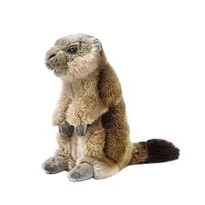 Leuke zachte levensechte marmot groundhog bosmarmot pluche knuffel