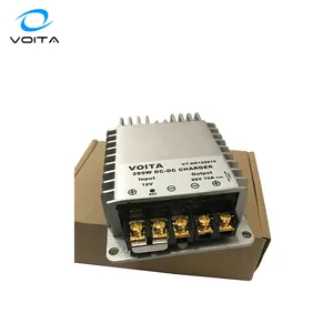 12Vから29.2V10Aの24VDCバッテリー充電器LiFePO4バッテリー用鉛酸用DC-DC充電器