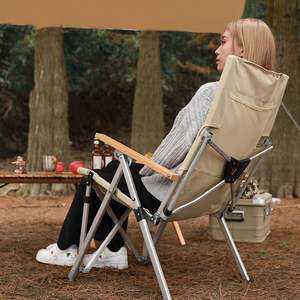 Silla Plegable Reclinable para Exteriores, Portátil, para Camping y Picnic, con Respaldo Ajustable y Ligero, Venta al Por Mayor Directo de Fábrica - Product Image 4