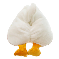 Boîte à mouchoirs en peluche amusante avec fermeture éclair, sac à mouchoirs en forme de cul de canard, adapté à la maison, à la chambre et à la voiture, rembourré de coton PP