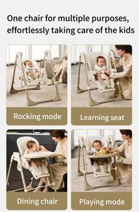 <span class=keywords><strong>Chaise</strong></span> Haute Balancelle Électrique Intelligente pour Bébé, Portable et Moderne, Balançoire Sûre pour Nourrissons, <span class=keywords><strong>Chaise</strong></span> de Repas Écologique pour Enfants - Product Image 3