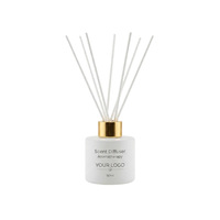 Diffuseur de parfum naturel 50 ml, huile parfumée longue durée, diffuseur d'arômes avec bâtonnets en rotin pour la chambre à coucher, aromathérapie à domicile