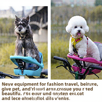 Siège de sécurité pour chien, panier avant pour vélos de montagne et de route - Accessoire de vélo pour animaux de compagnie en polystone durable pour l'extérieur