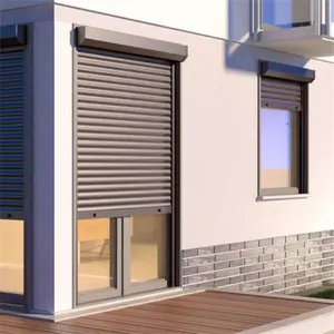 TOMA European Standard Motorized Aluminum Shutters Aluminum Slats Steel Roller Shutter Porte Aluminum