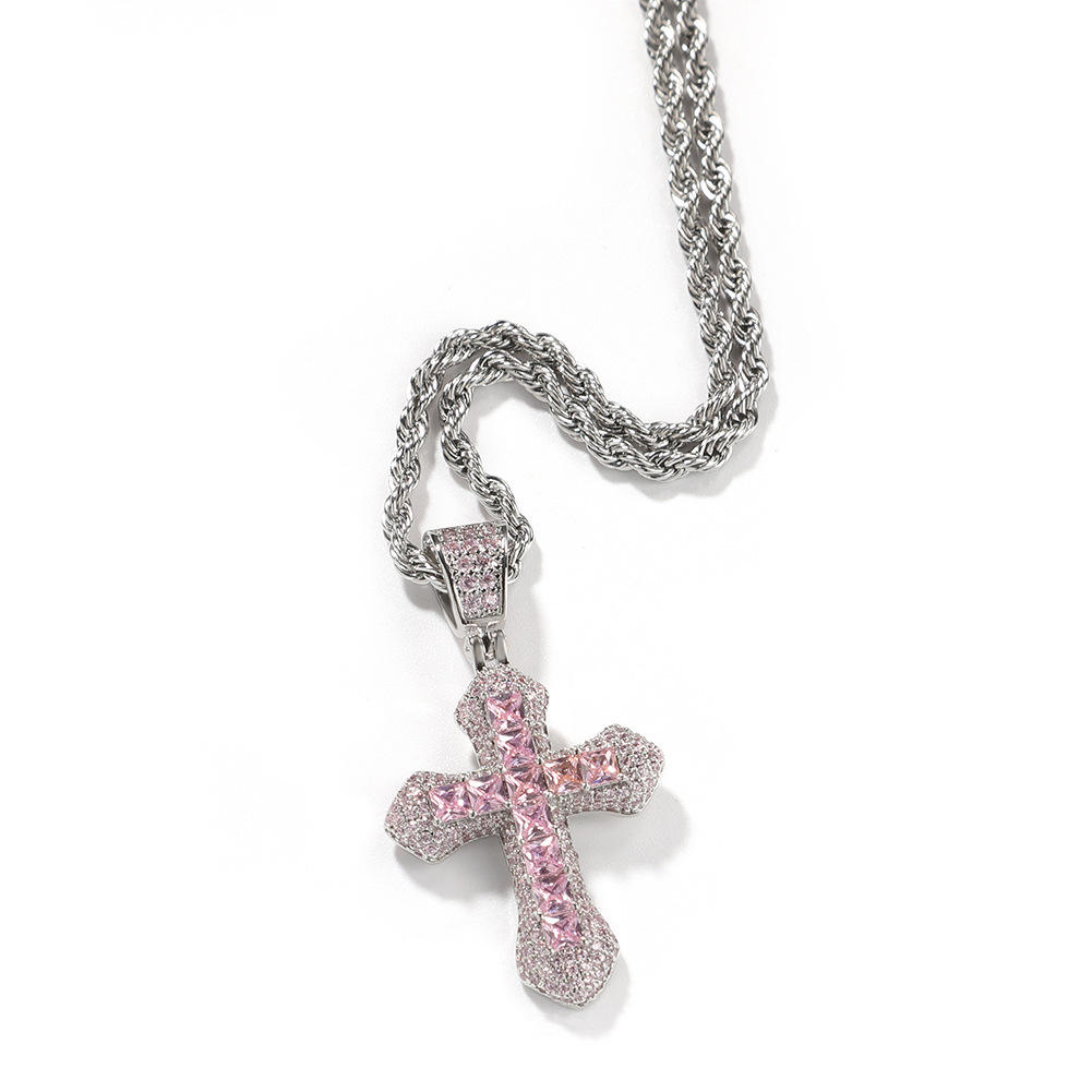 Silver pink pendant