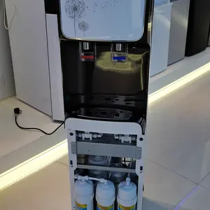 Dispensador de agua de pie con compresor de refrigeración, con agua fría y caliente, 100LB, nuevo diseño