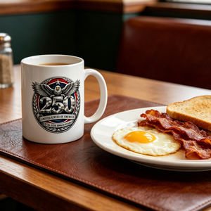 Ceramic Mug USA 250th Anniversary 1776-2026 Patriotic Eagle Design <b>Printed</b> <b>Coffee</b> Cup for Independence Day Celebration - Product Image 2