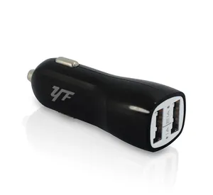 two usb port convenient 1a 2a high speed charging car charger good quality for smart phone wholesale