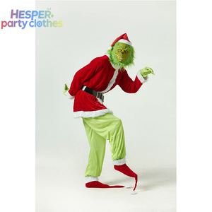 HESPER Vente en gros de costumes de Noël fantaisie pour adultes, tenues de performance pour fêtes, costumes de cosplay d'elfe vert - Product Image 3