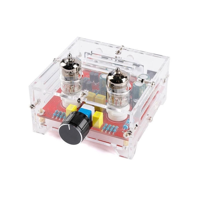 OKN514-16 XH-A201 6J1 Class a Vacuum Tube Preamp Board Audiophile Grade Preamplifier with Protective Acrylic Cover