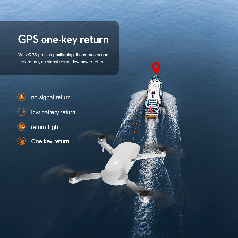 S6S Mini Drone, GPS precise positioning can realize one-key return, no signal return, Iow power return 