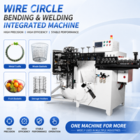 Machine de soudage d'anneaux CNC 2D pour la fabrication automatique de cercles en fil métallique et l'équipement de formage d'anneaux en acier de 2 à 6 mm